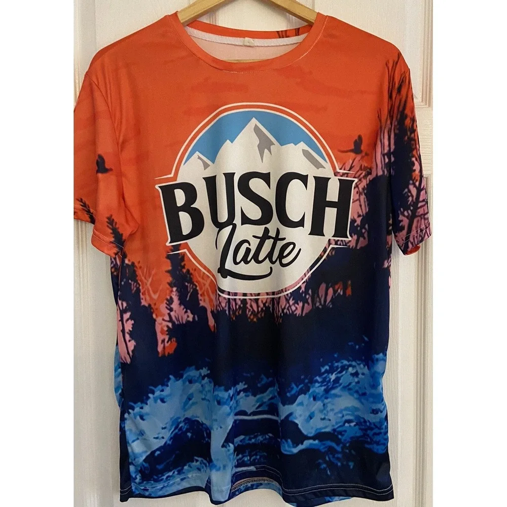 Bush Latte Logo T-shirt Men's Size Large Great‎ Condition